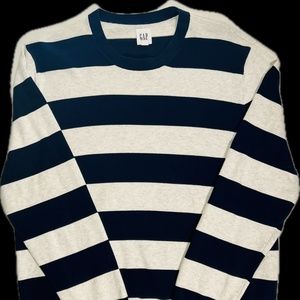 Gap Men's Striped Crew Sweater Large